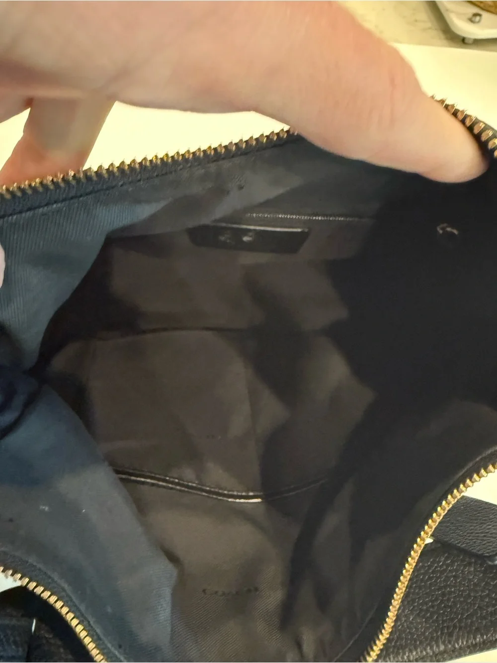 Coach pebble leather